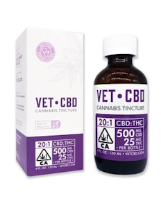 Vet - 20:1 Pet Tincture - 25mg THC (120ml)