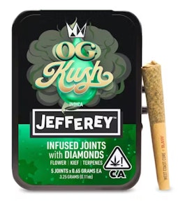 WEST COAST CURE - West Coast Cure - OG Kush Jefferey Infused Preroll 5pk 3.25g