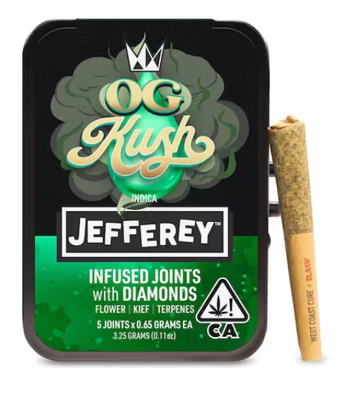 West Coast Cure - West Coast Cure - OG Kush Jefferey Infused Preroll 5pk 3.25g Main Image