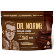 DR NORMS: CHOCOLATE FUDGE BROWNIE 100MG