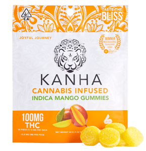 100mg THC Kanha Indica Mango Gummies