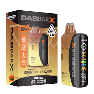 Dabwoods - Dabwoods | Creme De La Cake 1g (Indica) - DABBAR Liquid Live Diamonds