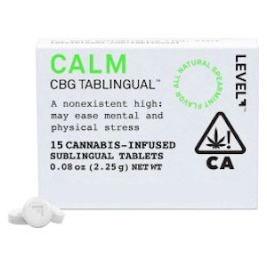 Calm - CBG Tablinguals - 101mg - Level