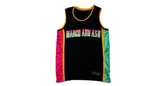 MARCH AND ASH - Men's - Black Basketball Jersey - Small