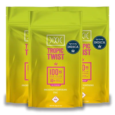 DIXIE - Dixie - 100mg THC Gummies - Tropic Twist - INDICA Main Image