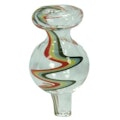 Flat Top Glass Carb Cap w/ Wig Wag Design (#39)