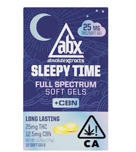 Absolute Extracts - [ABX] CBN Soft Gels - 2:1 - 25mg 10ct Sleepy Time Solventless