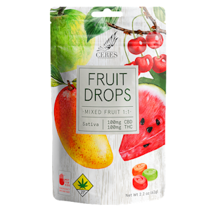 Ceres - Ceres | Sativa Fruit Drops Assorted | 1:1 CBD THC | 10pk