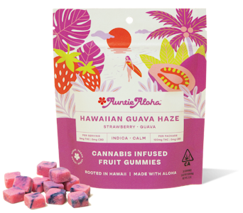 Auntie Aloha - Auntie Aloha | Hawaiian Guava Haze 100mg (Indica) - Infused Fruit Gummies