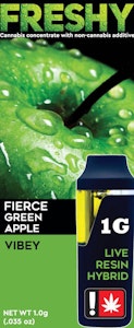 FRESHY - Freshy Fierce Green Apple 1g AIO Cart - Hybrid