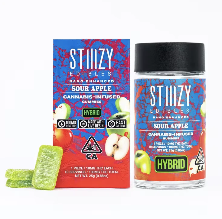 STIIIZY - Sour Apple  | 100mg Gummies | STIIIZY Main Image