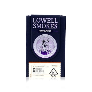 LOWELL - LOWELL - Infused Preroll - Black Forest Cake - 6-Pack - 4G