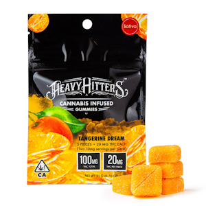 Heavy Hitters - 100mg THC Heavy Hitters - Tangerine Dream Gummies (20mg - 5 pack)