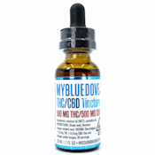 1:1 CBD:THC 1000mg 30ml Tincture - My Blue Dove