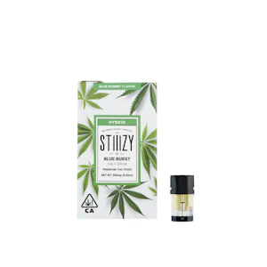 STIIIZY - Stiiizy - Half Gram Pod - Hybrid - Blue Burst - Blue Raspberry Flavor (0.5g)