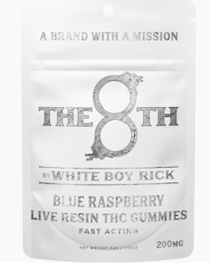 The 8TH - Blue Raspberry Live Resin Gummies 200MG (10x20MG)