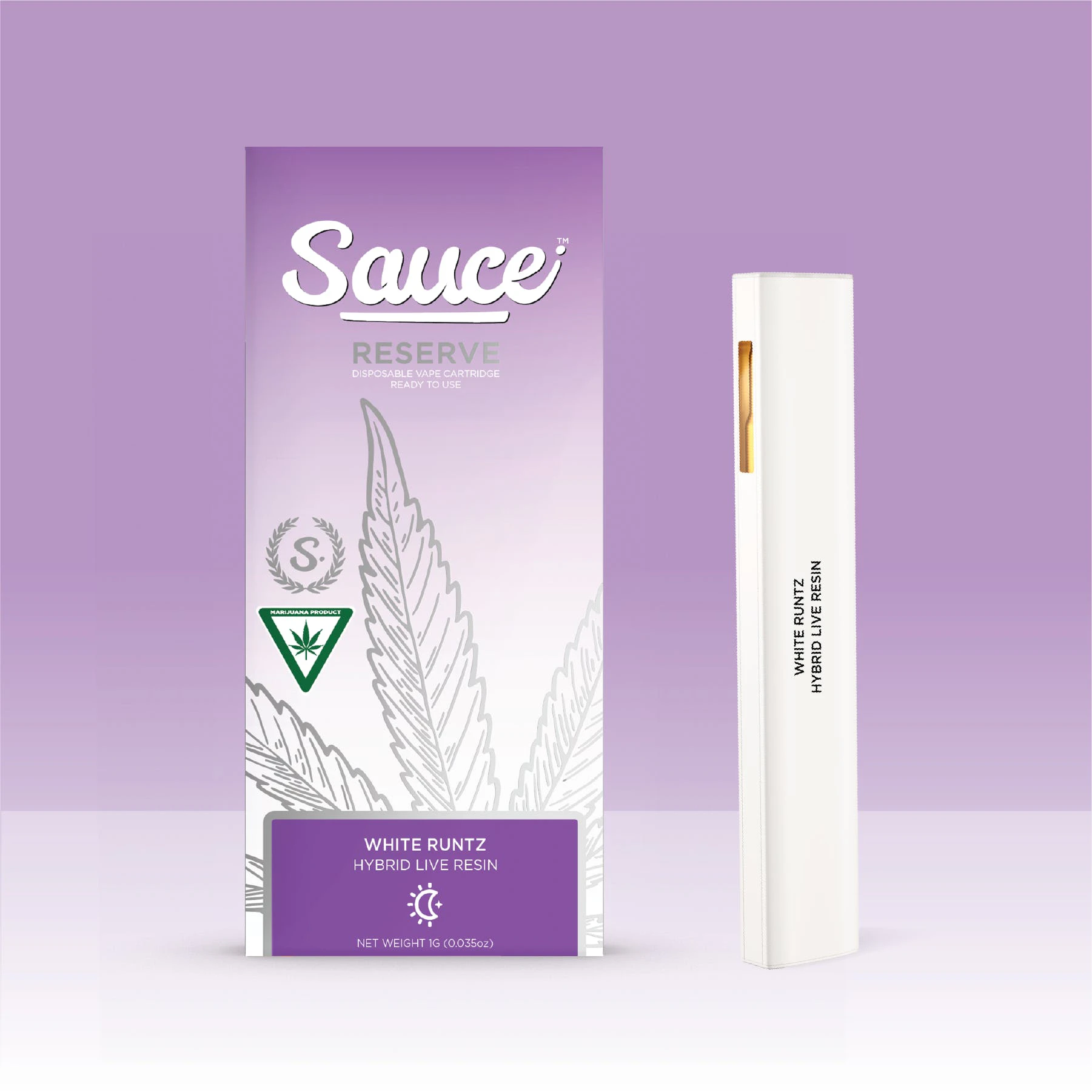 Sauce Reserve - Sauce Disposable Reserve White Runtz Live Resin 1g Main Image