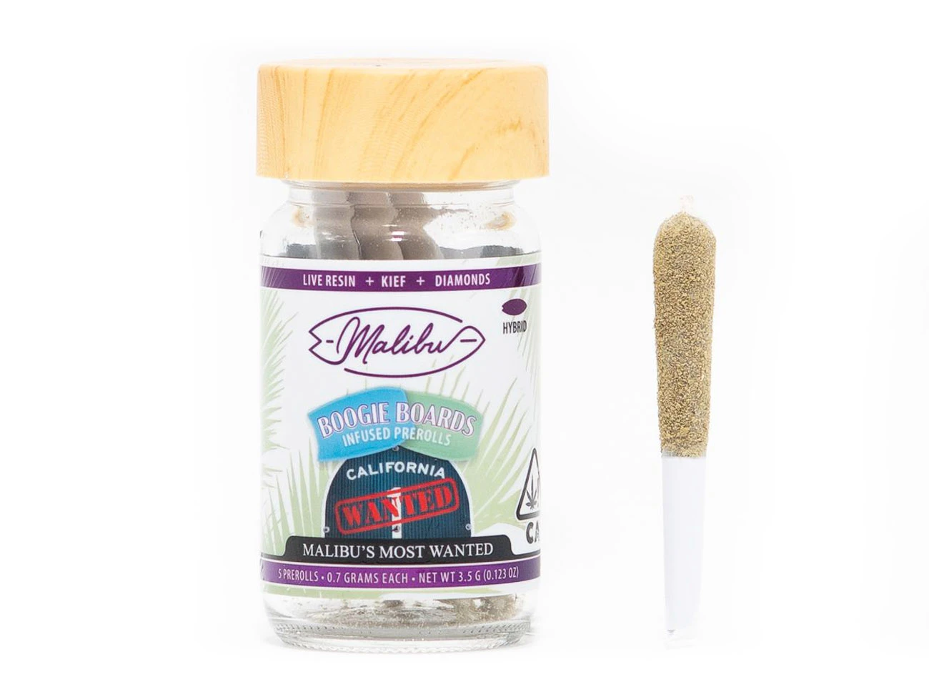 Malibu Gold - Malibu - Malibu's Most Wanted - 4.2g Boogie Boards Infused Pre-Rolls - 6pk Main Image