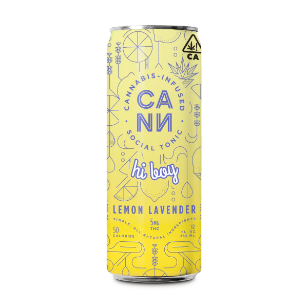 Cann - [Next Day] Hi-Boys 4Pack Lemon Lavender (5mg THC Per Can) Main Image
