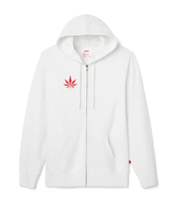 MEDMEN - MedMen - 3XL - Mens White Zip Hoodie