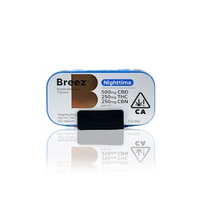 BREEZ - Capsule - Nighttime - CBD - CBN - Extra Strength Tablets - 250MG