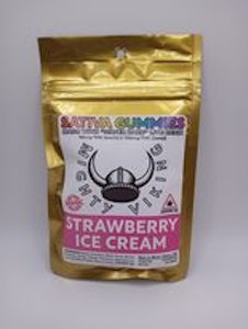  Strawberry Ice Cream - 100mg Sativa Gummies - Mighty Vikings