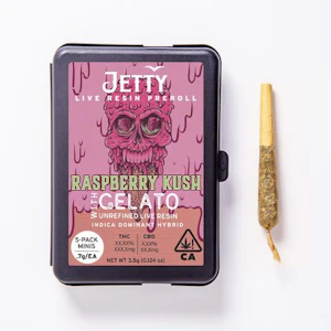 JETTY EXTRACTS - Infused - 5pk - Raspberry Kush x Gelato (IH) - Jetty