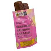 Soft Power Sweets - Raspberry Rainbow Caramel - 10mg 2pk (20mg) Chocolate Bar- Edibles