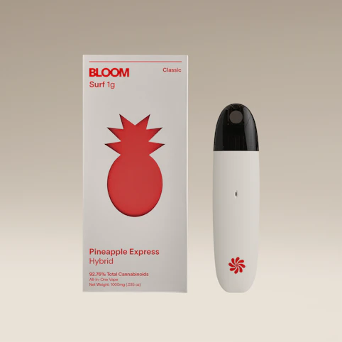 BLOOM - Pineapple Express -Hybrid- 84.08% THC Classic All-In-One 1g Surf (Vape) | Bloom   -vvv5 BACK