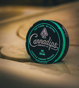 Cannadips - Cannadips - Natural Mint - 15ct 10mg Pouches 