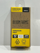 Forbidden Fruit Cured Resin 1g Cart - Bloom Farms