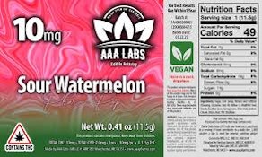 AAA Pharms | Sour Watermelon Lollipop | 10mg