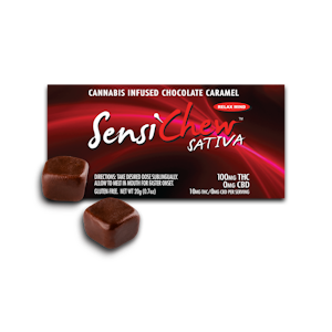 Sensi Chew - Sativa Chocolate Caramels - 100mg - Sensi Chew