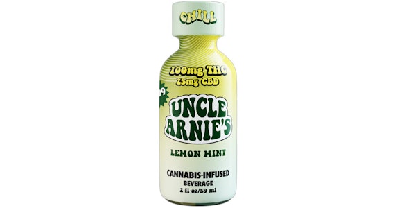UNCLE ARNIE'S - Uncle Arnie's - 4:1 THC:CBD Lemon Mint Beverage - 2oz