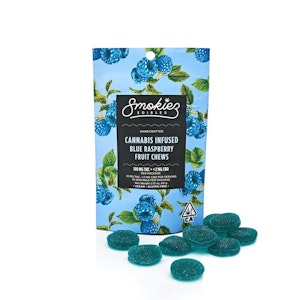 SMOKIEZ - Smokiez 100mg Sweet Blue Raspberry Gummies 10pk