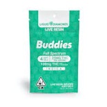 Buddies - 25mg 4pk Indica - Liquid Live Resin Gel Caps 