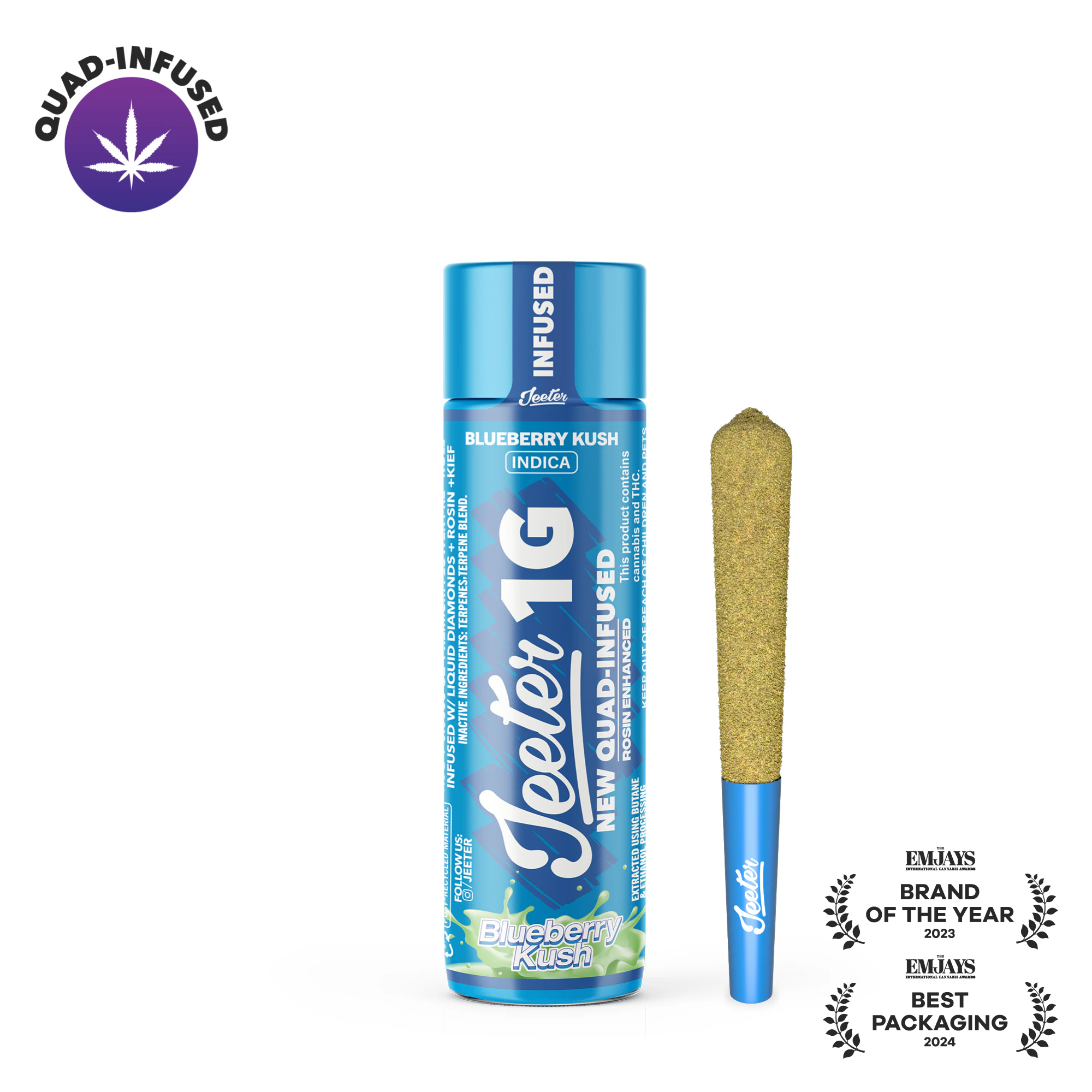 Jeeter - Jeeter | Blueberry Kush | Infused Preroll | 1g Main Image