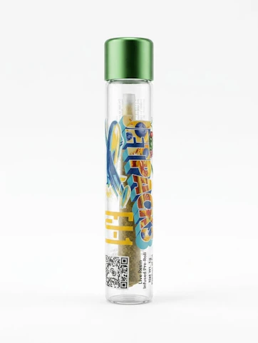 Jetpacks - FJ-1 Blueberry Kush -Indica- 37.45% THC | 1g Live Resin (Infused Pre-Roll) | Jetpacks      -P8 BACK