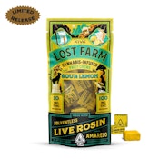Sour Lemon (Live Rosin Infused) Fruit Chews - 100mg (S) - Lost Farms