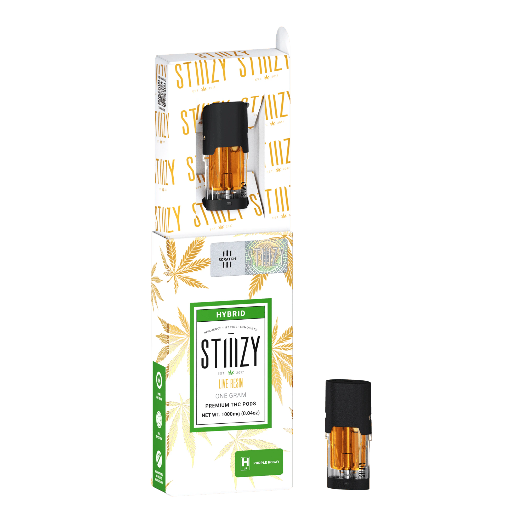 STIIIZY - [Stiiizy] Live Resin Pod - 1g - Purple Rosay (H) Main Image