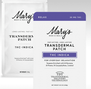 Mary's Medicinals - [Mary's Medicinals] THC Transdermal Patch - 20mg - Indica (I)