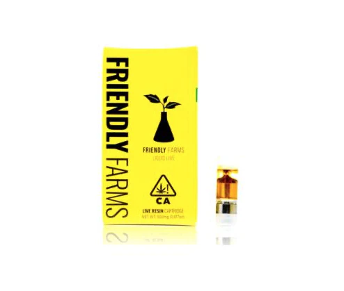 Friendly Farms - Friendly Farms - Banana Dreams - 0.5g Live Resin Cart Main Image