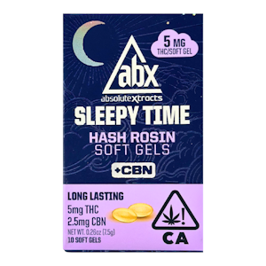 ABX - ABX - Soft Gels - Sleepy Time THC/CBN - Capsules - 10pk - 50mgTHC 25mg CBN