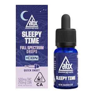 AbsoluteXtracts | Sleepy Time | Solventless + CBN Tincture 500mg THC:250mg CBN | 15mL