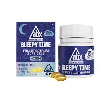 ABX - ABX - 10pk Full Spectrum Soft Gels - 25mg Sleepy Time 