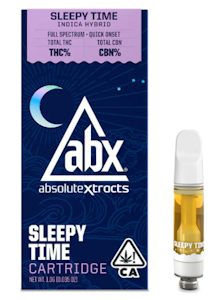 ABSOLUTE XTRACTS - ABX | Sleepy Time | Solventless CBN Vape Cartridge | 1g