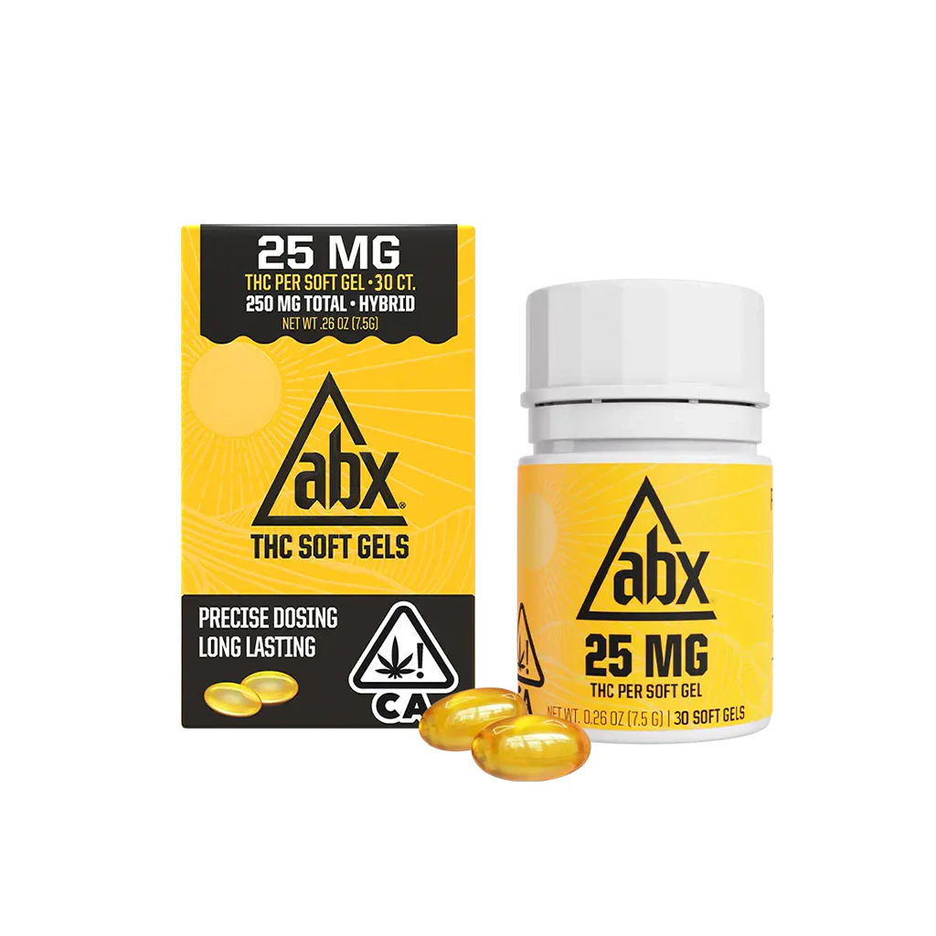 ABX / absoluteXtracts - ABX Soft Gels 25mg THC (30 Capsules) Main Image