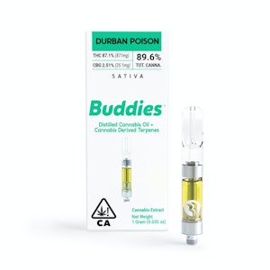 Buddies - Durban Poison x Lemon Party LR Liquid Diamonds 1g