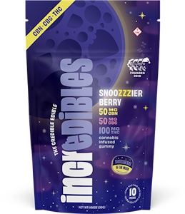 INCREDIBLES - IncrEdibles | Gummies (10ct) | Snoozzzierberry 1:1:2 | 100mg