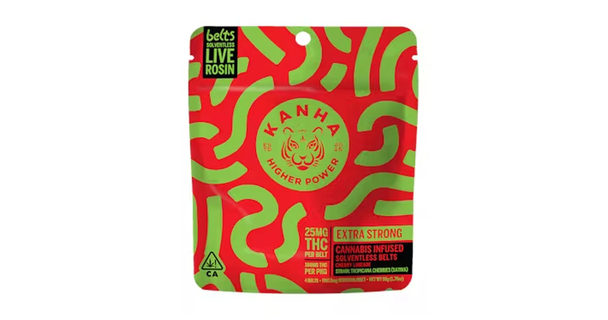 KANHA - Kanha - Cherry Limeade Sativa Live Rosin Belts - 100mg Main Image